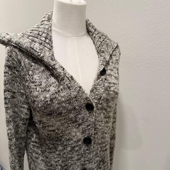 Caslon Marled Knit Long Cardigan Pockets Women M Cozy Fall Wool Blend Cozy Chic - Picture 5 of 9